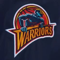 Exploded Logo Warm Up Jacket Golden State Warriors