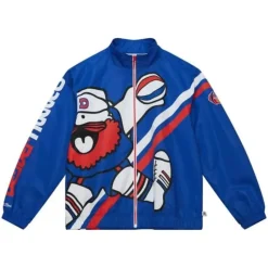 Exploded Logo Warm Up Jacket Denver Nuggets