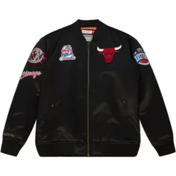 Flight Satin Bomber Jacket Chicago Bulls