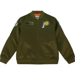 Flight Satin Bomber Jacket Indiana Pacers
