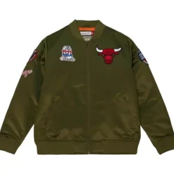 Flight Satin Bomber Jacket Chicago Bulls