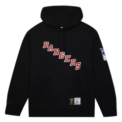 Game Time Fleece Hoodie Vintage Logo New York Rangers
