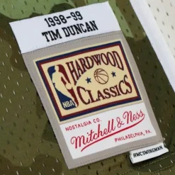 Ghost Green Camo Swingman Tim Duncan San Antonio Spurs 1998-99 Jersey