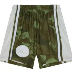 Ghost Green Camo Swingman Philadelphia 76Ers 1996-97 Shorts
