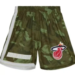 Ghost Green Camo Swingman Miami Heat 1996-97 Shorts