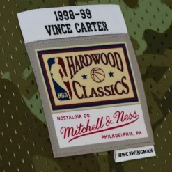 Ghost Green Camo Swingman Vince Carter Toronto Raptors 1998-99 Jersey