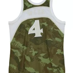Ghost Green Camo Swingman Spud Webb Atlanta Hawks 1986-87 Jersey