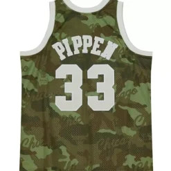 Ghost Green Camo Swingman Scottie Pippen Chicago Bulls 1997-98 Jersey
