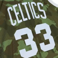 Ghost Green Camo Swingman Larry Bird Boston Celtics 1985-86 Jersey