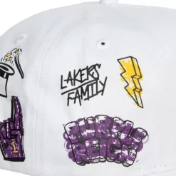 Hand Drawn Snapback Los Angeles Lakers