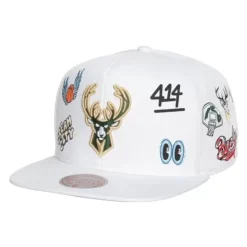 Hand Drawn Snapback Milwaukee Bucks