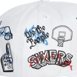 Hand Drawn Snapback Philadelphia 76Ers