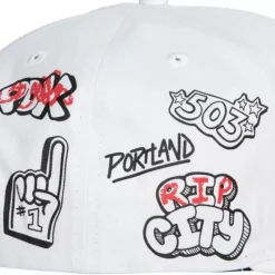 Hand Drawn Snapback Portland Trail Blazers