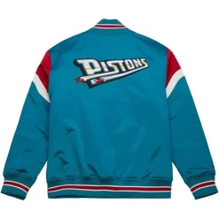 Heavyweight Satin Jacket Detroit Pistons