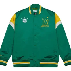 Heavyweight Satin Jacket Minnesota North Stars