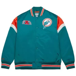 Heavyweight Satin Jacket Miami Dolphins