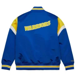 Heavyweight Satin Jacket Golden State Warriors