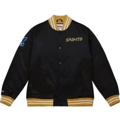 Heavyweight Satin Jacket New Orleans Saints