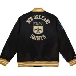 Heavyweight Satin Jacket New Orleans Saints