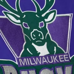 Heavyweight Satin Jacket Milwaukee Bucks