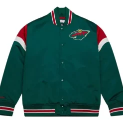Heavyweight Satin Jacket Minnesota Wild