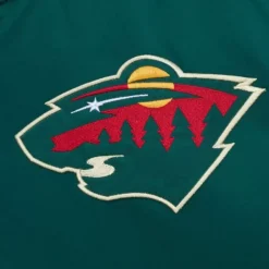 Heavyweight Satin Jacket Minnesota Wild