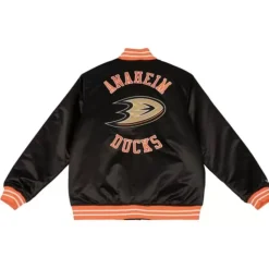 Heavyweight Satin Jacket Update Anaheim Ducks