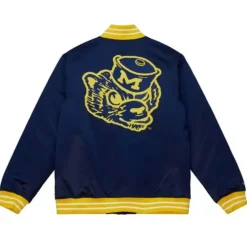 Heavyweight Satin Jacket University Of Michigan