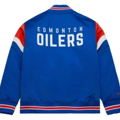 Heavyweight Satin Jacket Edmonton Oilers