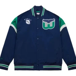 Heavyweight Satin Jacket Hartford Whalers