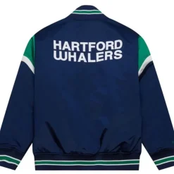 Heavyweight Satin Jacket Hartford Whalers