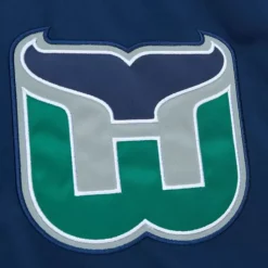 Heavyweight Satin Jacket Hartford Whalers