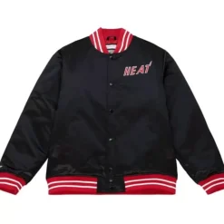Heavyweight Satin Jacket Miami Heat