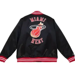 Heavyweight Satin Jacket Miami Heat
