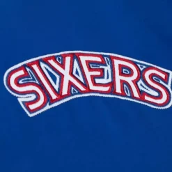 Heavyweight Satin Jacket Philadelphia 76Ers