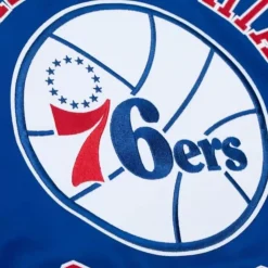 Heavyweight Satin Jacket Philadelphia 76Ers