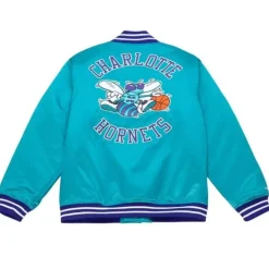 Heavyweight Satin Jacket Charlotte Hornets