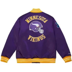 Heavyweight Satin Jacket Minnesota Vikings