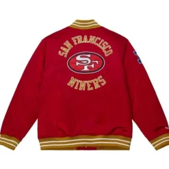 Heavyweight Satin Jacket San Francisco 49Ers