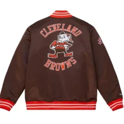 Heavyweight Satin Jacket Cleveland Browns