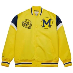 Heavyweight Satin Jacket University Of Michigan