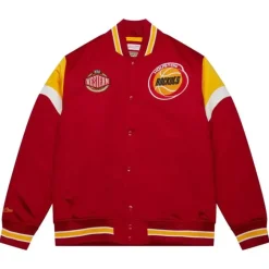 Heavyweight Satin Jacket Houston Rockets