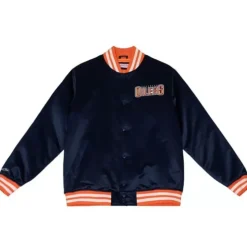 Heavyweight Satin Jacket Update Edmonton Oilers