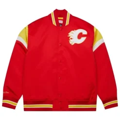 Heavyweight Satin Jacket Calgary Flames
