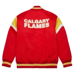 Heavyweight Satin Jacket Calgary Flames