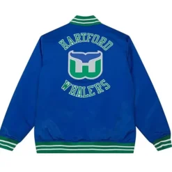 Heavyweight Satin Jacket Hartford Whalers