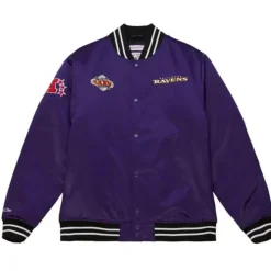 Heavyweight Satin Jacket Baltimore Ravens