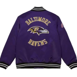 Heavyweight Satin Jacket Baltimore Ravens
