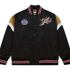 Heavyweight Satin Jacket Philadelphia 76Ers