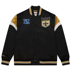 Heavyweight Satin Jacket New Orleans Saints